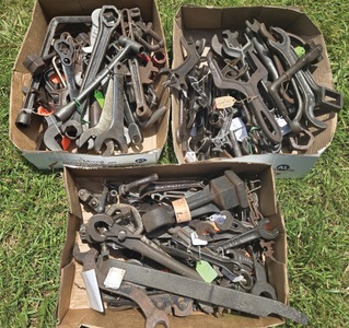 Assorted Makers: Lot Of Asst. Farm & Automotive Wrenche