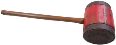 Unmarked: Massive Wooden Circus Mallet