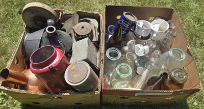 Assorted Makers: Glass & Tinware Items Opportunity Lo