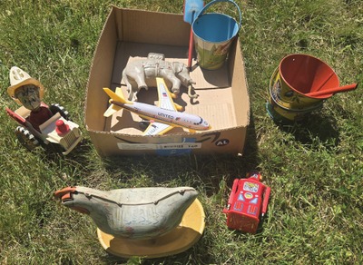 Assorted Makers: Lot Of Assorted Early Tin Toys