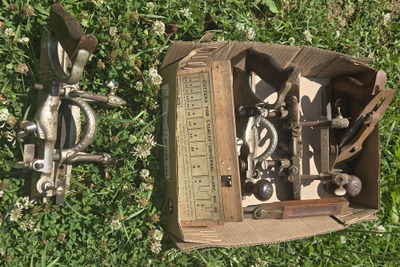 Stanley Rule & Level: Three Partial Combin Woodworking Planes