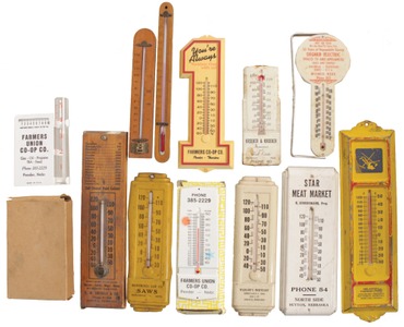 Assorted Makers: Coll Of Advert. Thermometers