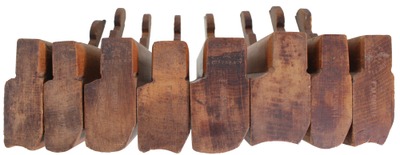 Auburn Tool Company, Auburn, New York: Four Pairs Of H/R Molding Planes