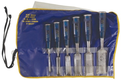 Belknap Hardware Company, Louisville, Kentucky, No. BG-1247AK: Set Of Six Bevel Edge Firmer Chisels