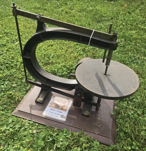 Boice Crane, Schiller Park, Illinois: Cast Iron Belt Drive Jig Saw