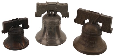 Assorted Makers: Three "Liberty Bell" Still Banks