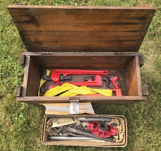 Assorted Makers: Lot Of Pipe Tools & Pipe Wrenches
