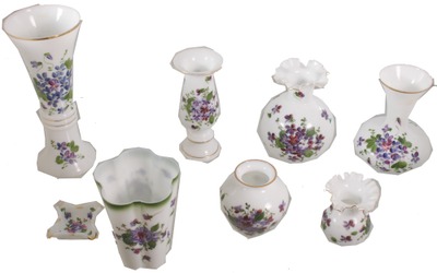 Consolidated Glass & Lamp Company, Coraopolis, Pennsylvania: Lot Of Assorted Earl 20th C. Glass Items