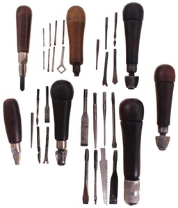 Assorted Makers: Lot Of Rosewood Hdl. Tool Handles