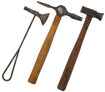 Assorted Makers: Three Clean Metal Working Hammers