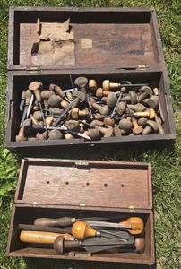 Assorted Makers: Wkg. Set Of Engraving Tools