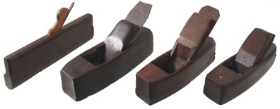 Assorted Makers: Four Exotic Wood Shipwright's Planes
