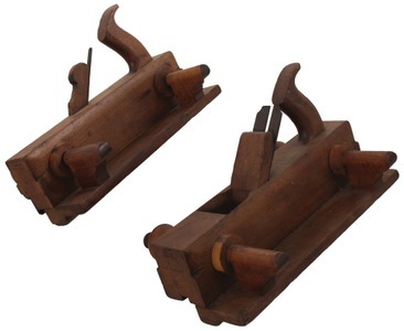 Assorted Makers, No. 2: Pair Of Screw Arm Plank Match Molding Planes