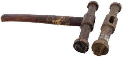 Brown Paper Co./Berlin, N.H.: Two Cast Bronze Log Mkg. Hammers