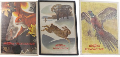 Winchester Repeating Arms Company, New Haven, Connecticut: Three Western- Winchester Posters