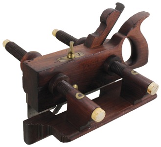 Hall, Case & Company, Columbus, Ohio: Handled Rosewood Plow Plane