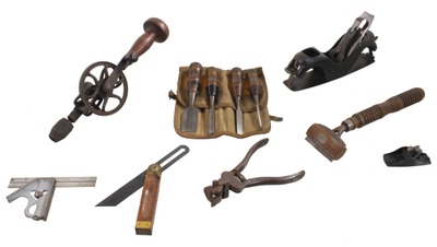 Assorted Makers: Lot Of Clean & Usabl Woodworking Tools