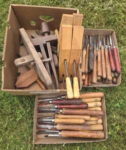 Assorted Makers: Wkg. Set Of Turning Chisels & Gouges