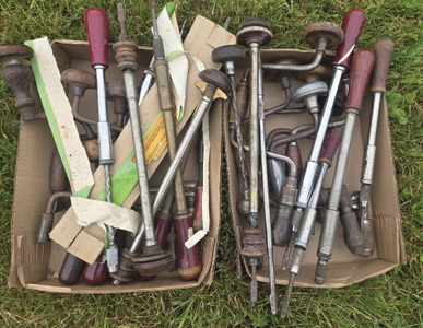 Assorted Makers: Lot Of Asst. Braces Reciprocating Screwdrivers