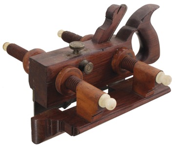 Unmarked: Handled Rosewood Plow Plane