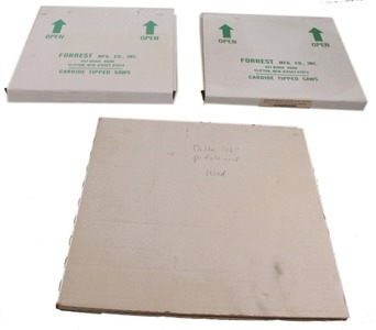 Forrest Manufacturing Company, Clinton, New Jersey: Two Used Blades For Circular Saws