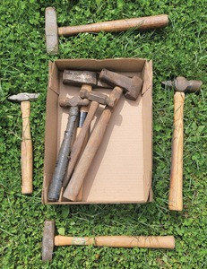 Assorted Makers: Lot Of Eight Spec. Purp. B'smith Hammers