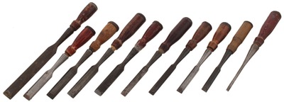 Stanley Rule & Level, No. 750: Lot Of Assorted Bevel Edge Chisels