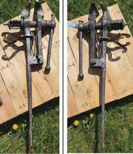 Unmarked: 18th C. Form Euro. Blackmsith's Vise