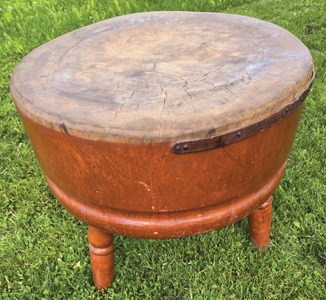 Unmarked: Massive Oak Butcher Block Table