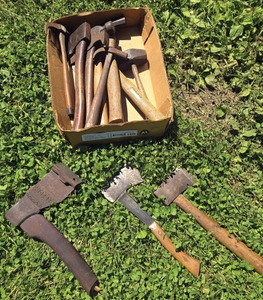 Assorted Makers: Lot Of Asst. Hammersd Hatchets