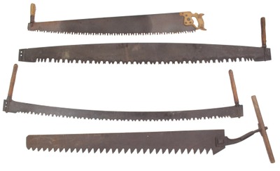 Assorted Makers: Four Extra Large Hand Saw