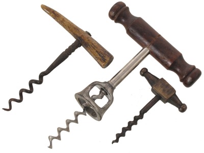 Assorted Makers: Three Interesting Early Corkscrews