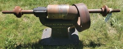 Builder's Iron Foundry, Providence, Rhode Island, No. 12: Early Cast Iron Dual Spindle Grinder