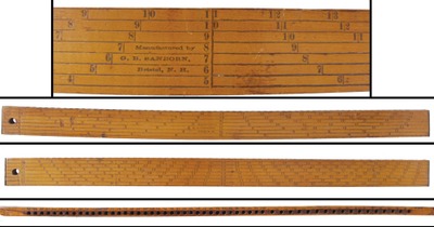 G.B. Sanborn, Bristol, New Hampshire: "Tally" Lumber Measure Rule