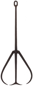 Unmarked: Massive Hand Forged Double Caliper