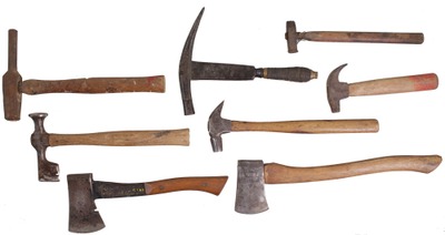 Assorted Makers: Lot Of Asst. Hatchets Hammers