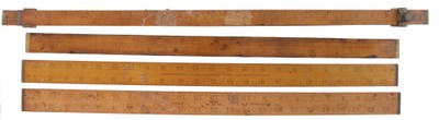 Stanley Rule & Level: Lot Of Four Spec. Purp. Folding Rules