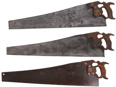 Henry Disston & Sons, Philadelphia, Pennsylvania: Three Clean & Usable Rip Saws