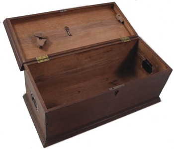 Unmarked: Early Dovetailed Walnut Tool Chest