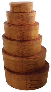 Assorted Makers: Stepped Set Of Six Shaker Boxes