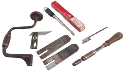 Assorted Makers: Lot Of Early Type Woodworking Tools