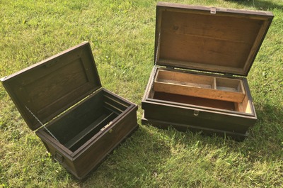 Assorted Makers: Two Early Carpenters Tool Chests