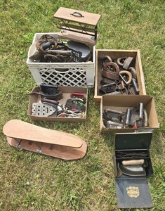 Assorted Makers: Lot Of Early Type Sad Irons