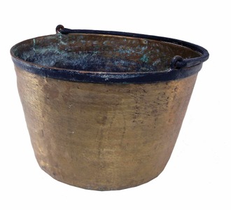 Unmarked: Early Solid Brass Kettle