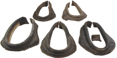 Unmarked: Lot Of Five Early Horse Collars