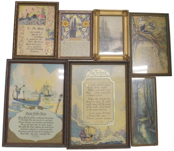 Assorted Makers: Lot Of Art Nouveau Framed Prints