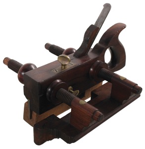 Ohio Tool Company (Unmarked), No. 104: Handled Rosewood Plow Plane