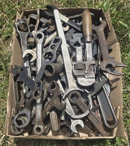 Assorted Makers: Mossberg & Smith Corona: Lot Of Open End And Adjustable Wrenches