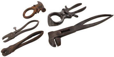 Assorted Makers: Lot Of Five Asst. Farm Related Tools