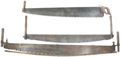 Assorted Makers: Three Large Timber Cutting Saws